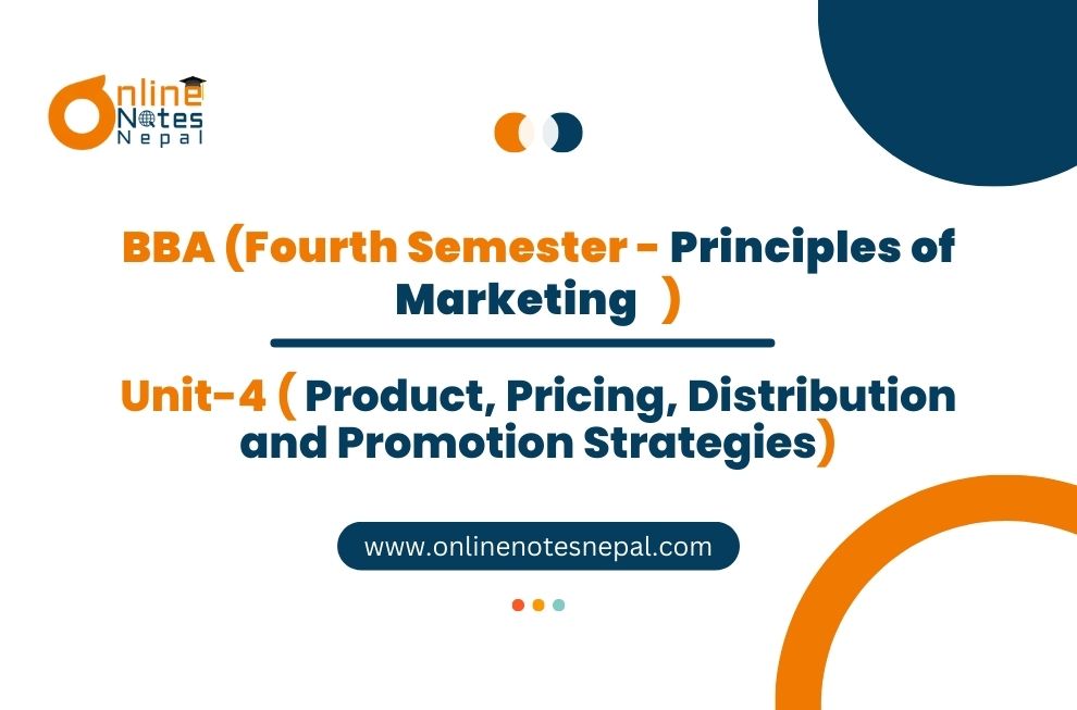 Unit IV: Product, Pricing, Distribution and Promotion Strategies Photo